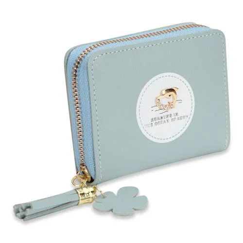 NFI essentials Fashion PU Leather Women's Mini Wallet Clutch Purse Card Holder