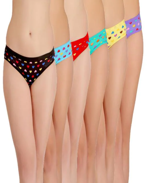 Urbaano Daliywear Women's Cotton Panties - Pack of 6