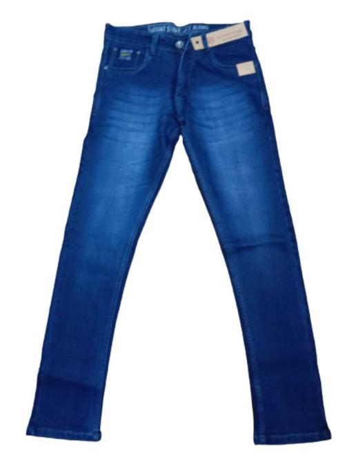 Mounstar slim fit solid and stretchable comfortable jeans for men