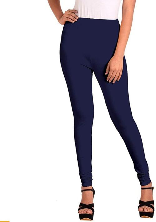Buy Alina Beyond Fashion Women Blue Lycra Blend Leggings Online at Best