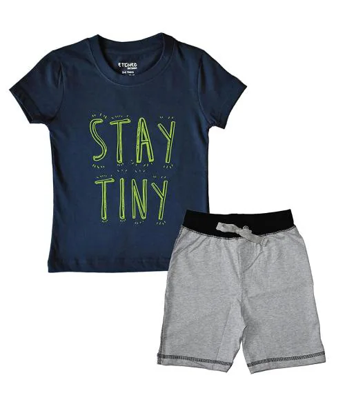 Buy Etched Design Boys Cotton TShirt And Shorts SetEdtb04145 Online