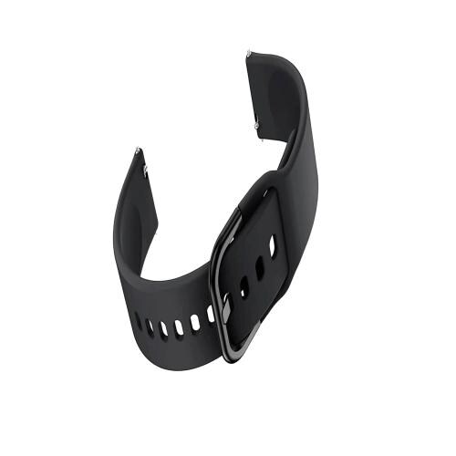 NOTYEX Black Silicone Strap Band Compatible With Noise Colorfit Pro 3 Assist Only For Men & Women