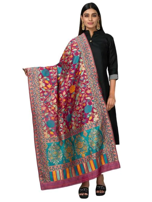 Negchaar Women Rani Kashmiri Weaving Dupatta