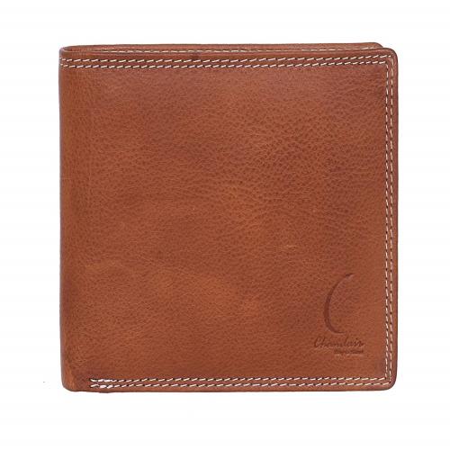 Chandair Leather Wallet Purse for Men Boys with Multi Card Slot | Credit Debit Card Holder Case- Brown