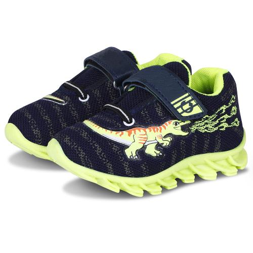 SMARTOTS Kids Casual Sports Shoes for Baby Boys/Girls Age 12 Months to 4 Years BW-2-P.Green