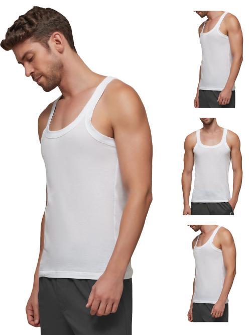 XYXX Pack of 4 Intellisoft Micro Modal Ace Men Vests