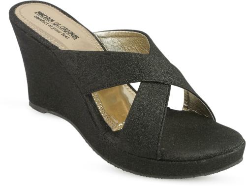 Madam Glorious Women Wedges Black