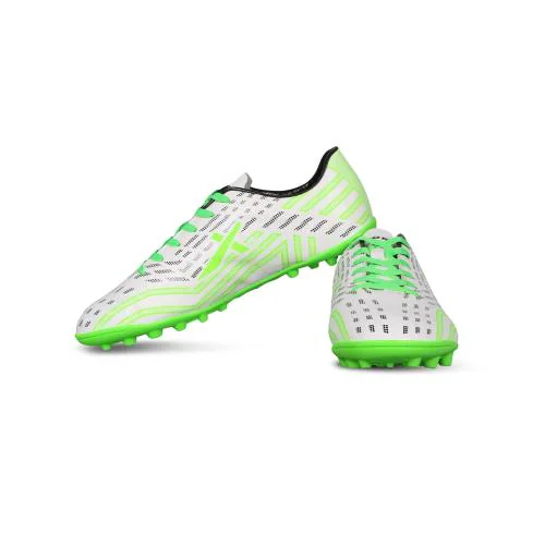 Vector X Men's X-Force Football Shoe/Studds (White-Green)