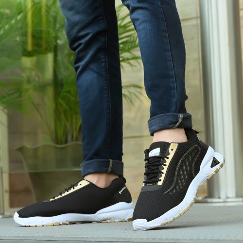 Footup Light Weight Black Shoes for Men (Pack of 1)