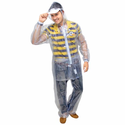 Goodluck Men's PVC Raincoat/Rainwear