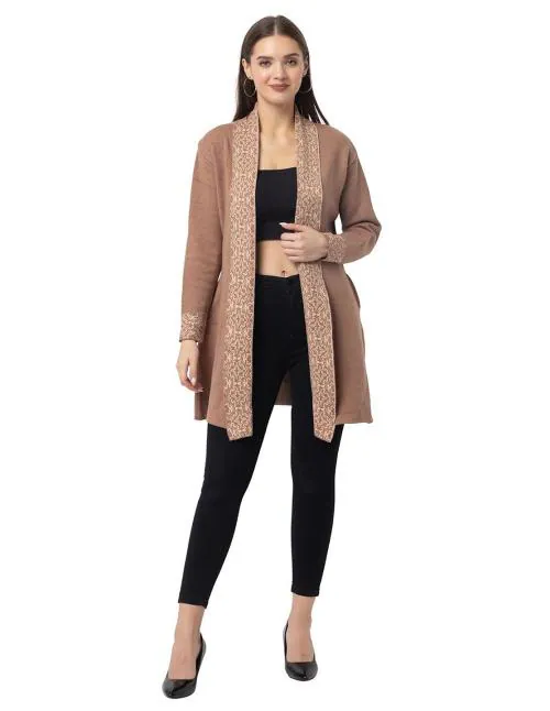 Fit Knit High-Stretchable Woven Shrug fits