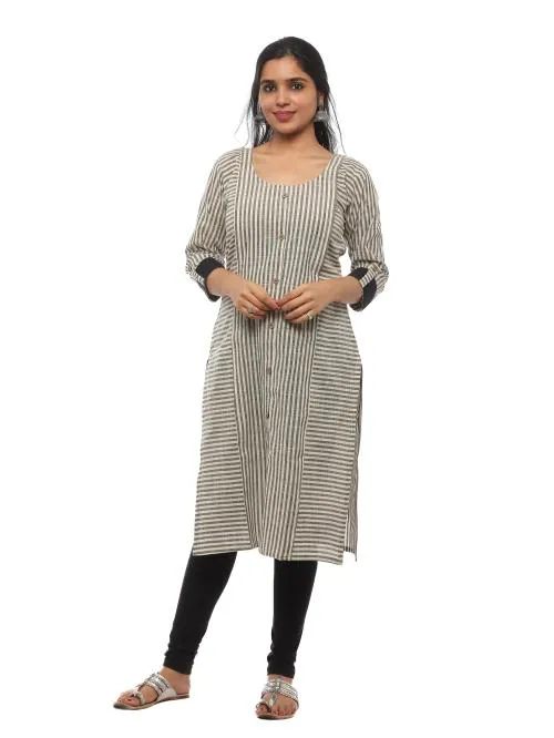 Striped Stright Kurtis