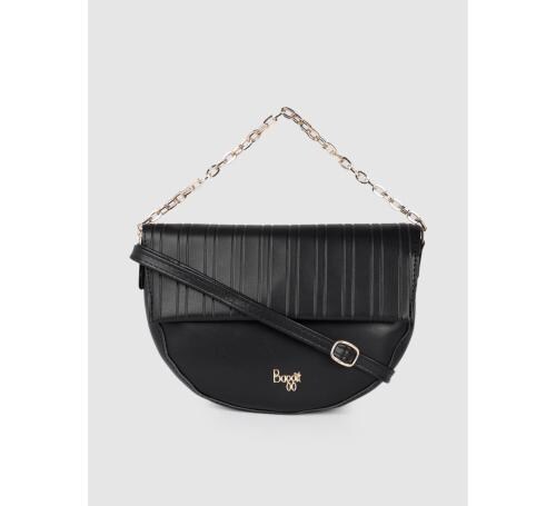 Baggit Women Black Synthetic Satchel Bag - XS
