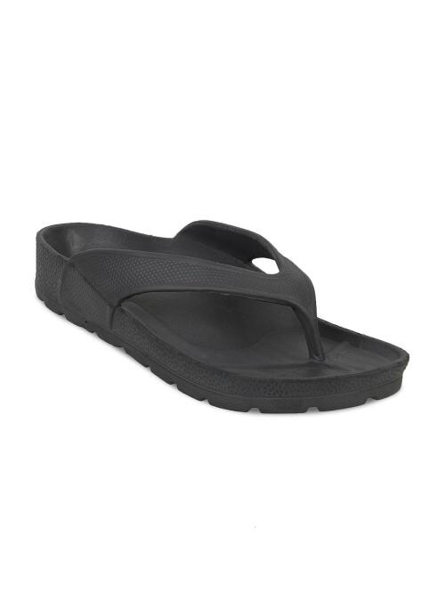 Carlton London Grey Thong Flip-Flops for Men