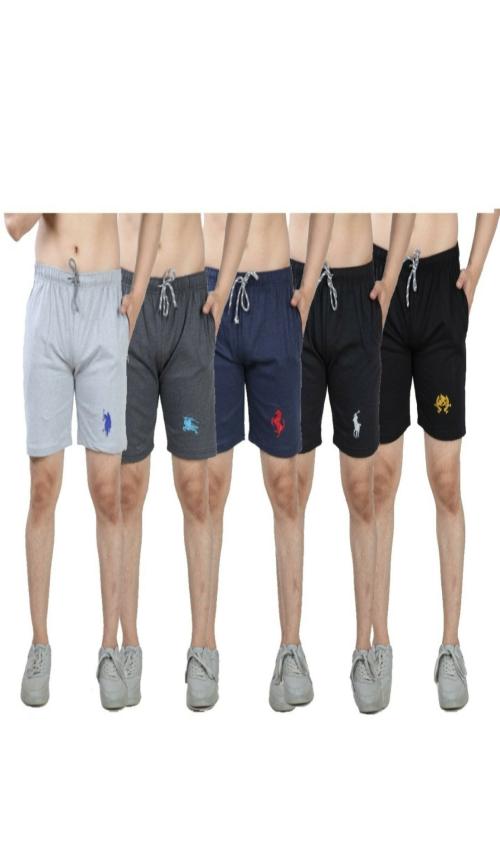 Buy AGYES MEN'S COTTON SHORTS (PACK OF 5 PCS) Online at Best Prices in