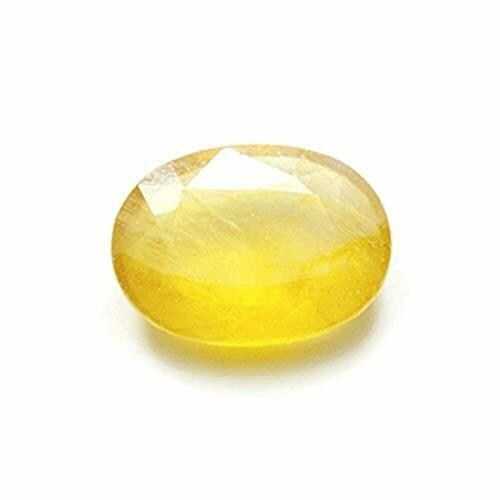 BAGUE Natural Yellow Sapphire Gemstone 5.28 Ratti