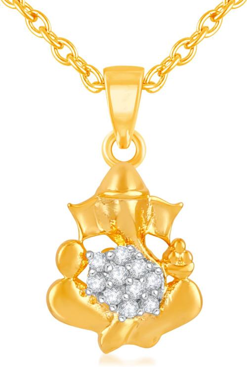 Buy Mahi GoldPlated Alloy Pendant For Women (Ps1101646G) Online at