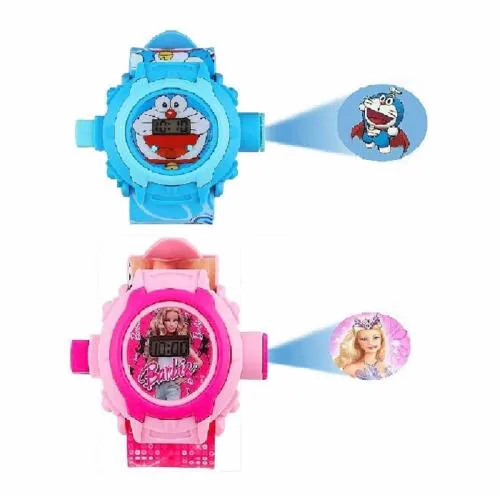 RTK New Doremon-Barbie Projector Watch For Boys,Girls