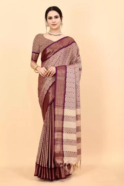 JUHI COLLECTION 04-Aknsh SAREE chiku Latest Designer Silk Saree For Women