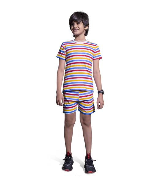 PEPP N HAGG 100% COTTON BOYS ALL OVER 3 COLOUR PRINT SET-RED