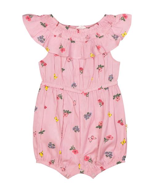 Budding Bees Baby Girls Floral Romper