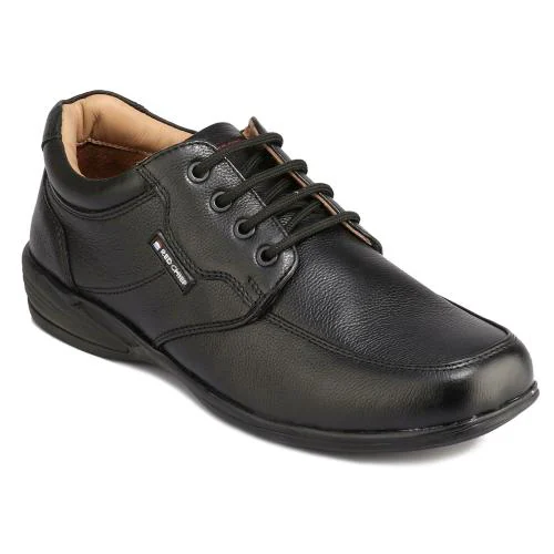 Red Chief Black Leather Formal Shoes for Men