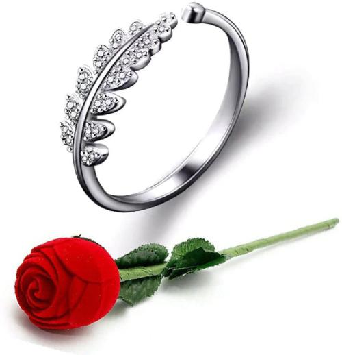 Buy NEXT CREATION leaf silver metal ring Metal Ring Online at Best