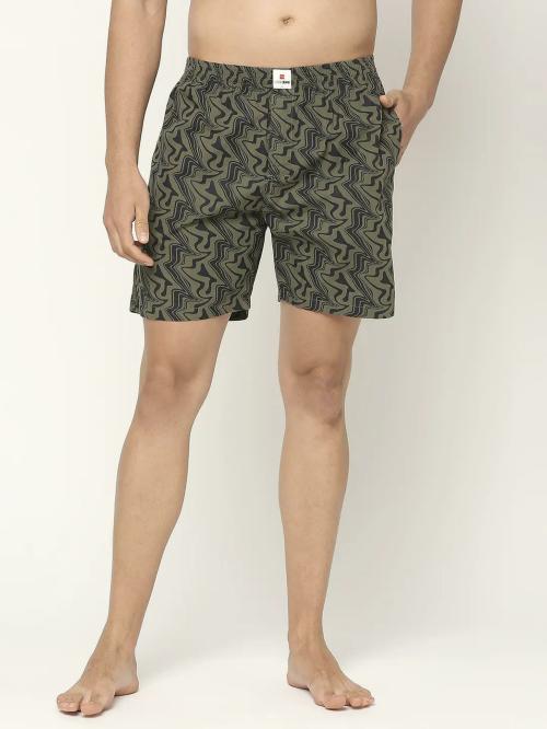 Underjeans by Spykar Men Premium Printed Cotton Boxer