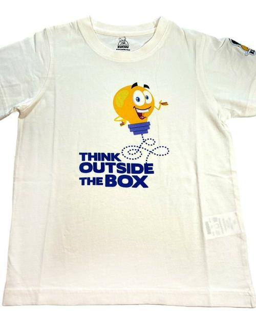 KUCHU Cotton Digital Print Off White Regular Fit Causual T Shirt For Kids 12 Year