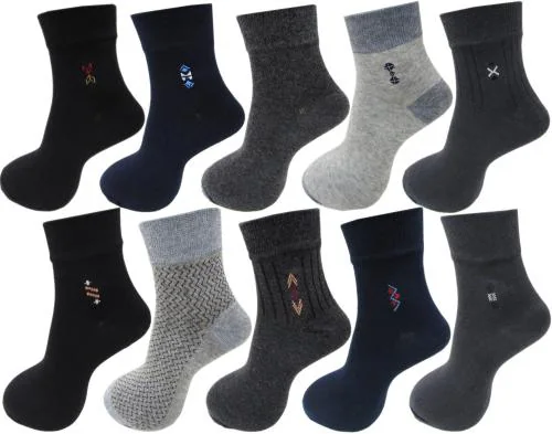 RC. ROYAL CLASS Men's Ankle Length Formal Cotton Multicolored Socks (pack of 10 pairs)