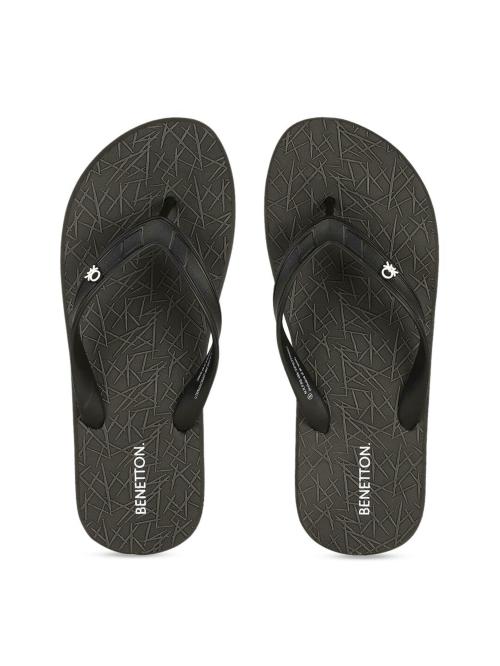 United Colors of Benetton Black Men's Flip-flops