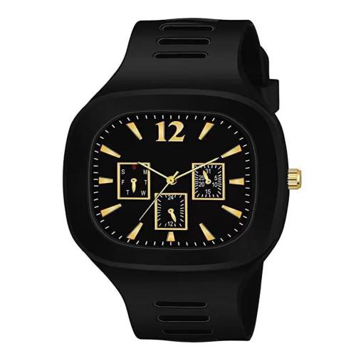 New Trending Black Square Dial Analog Watch - For Men and Boy