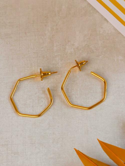Johori Hoop Earring Gold (For Women)