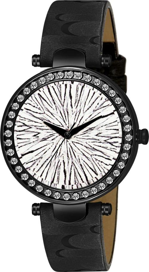 SPLAZOS Analog Multicolor Dial Black Strap Wrist Watch for Girls