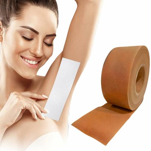 C- Cure Definition of Quality Plain Non-Woven Disposable Waxing Strips Roll 75 Meter 120 GSM For Smooth Waxing Strips for Women Hair Removal Waxing Roll for Face, Legs, Underarms, Facial Eyebrow (Brown, Pack of 1)
