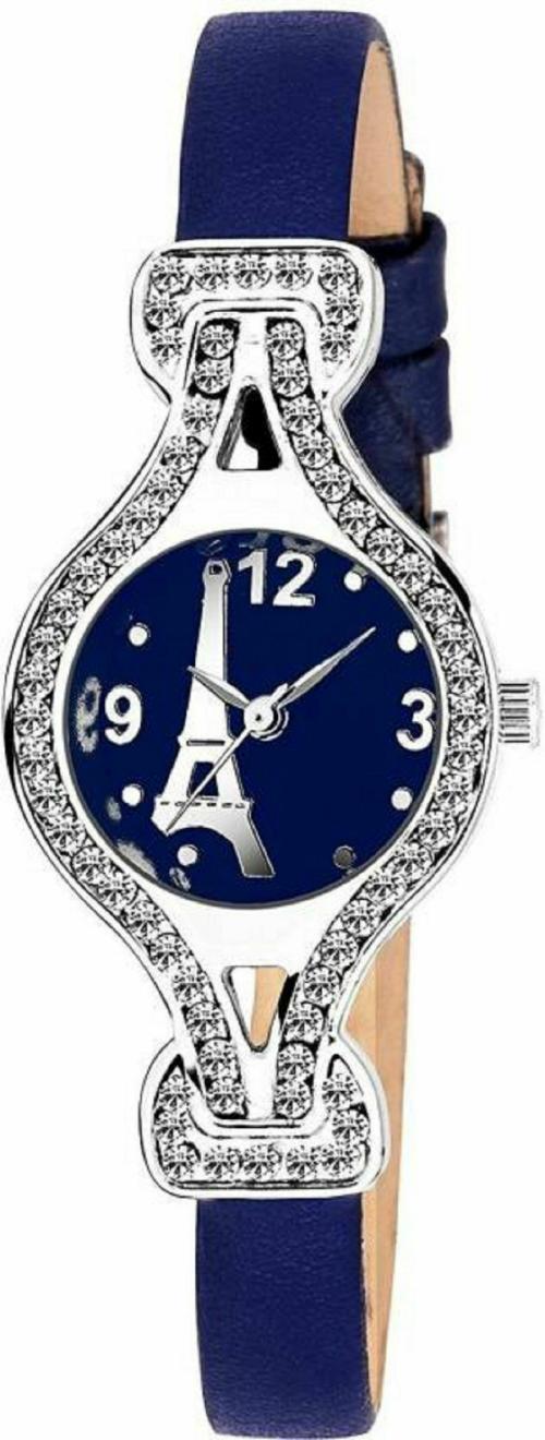 TRUE COLORS Analog Blue Dial Blue Strap Watch For Women