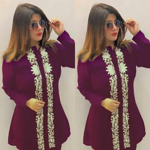 FAYKA new modern dress for womens calist-wine || calist-wine-Size-L