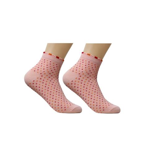 Colorful Pure Cotton Ankle Length Socks For Women