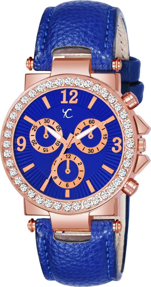 Buy YOUTH CLUB Blue Dial Blue Strap Analog Watch For Women (DMSTRBLU