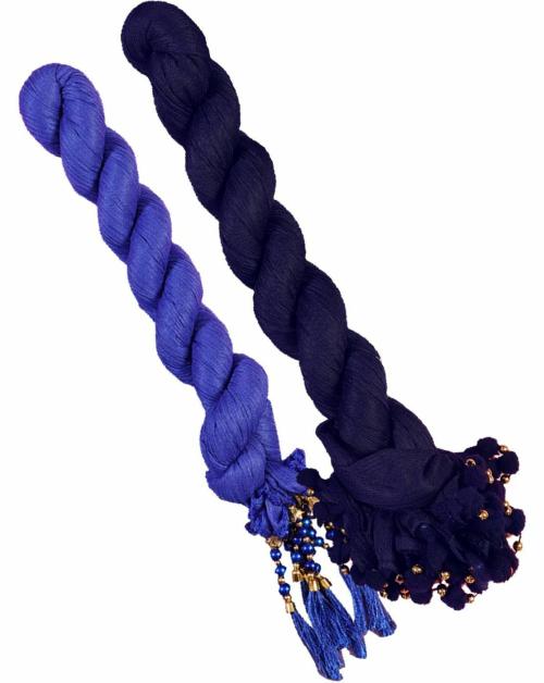 Raj Jyoti Creation Women Navy Self Design Pack Of 2 Dupatta