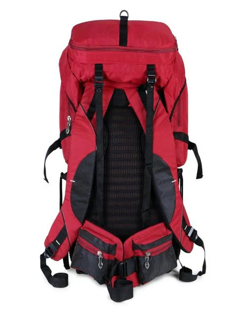 Pokory Hiking Bag Unisex Red Bag premium Expandable Trekking Camping Luggage Bag Travel Backpack