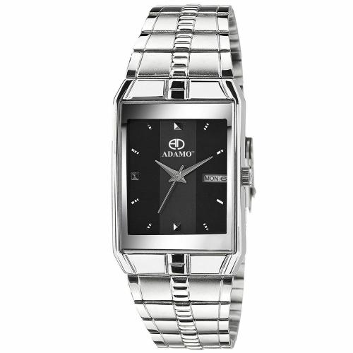 ADAMO Legacy Black Dial Day & Date Men's & Boy's Watch 9151SM02