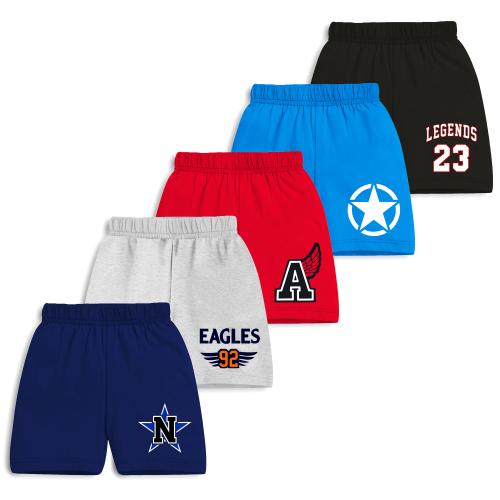 Trampoline Boys & Girls Printed Shorts (Pack of 5)