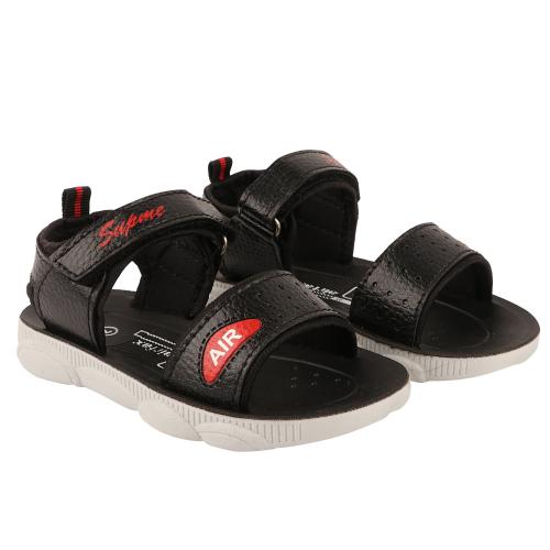 AIR FAX Kids Casual Outdoor Valcro Sandal (AXONE_BLACK)