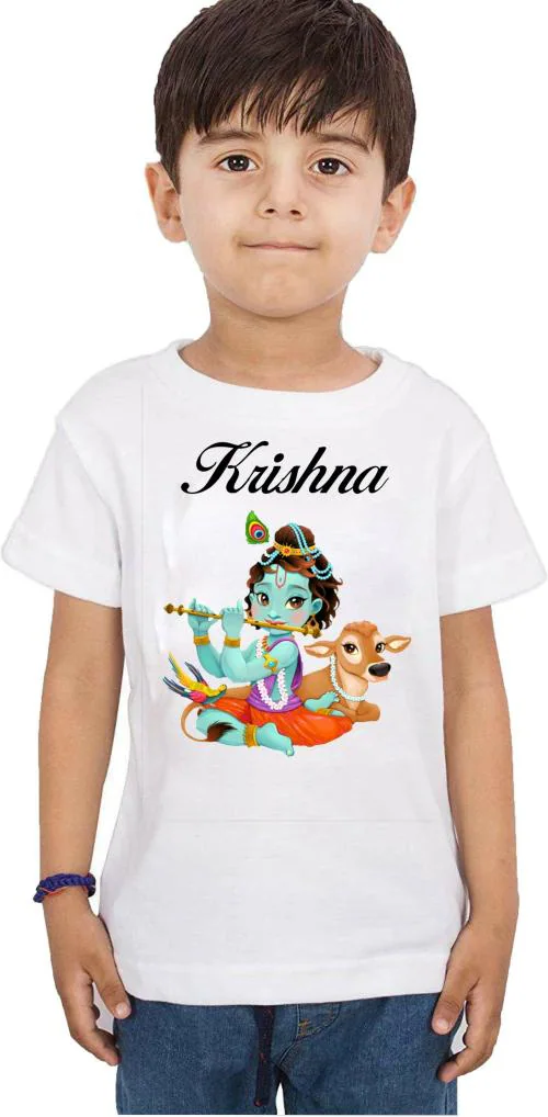 Crazyon Boys White Printed Pure Cotton T-Shirt (15 - 16 Years)