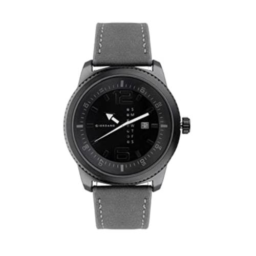 Giordano Analog Black Dial Black Strap Watch For Men