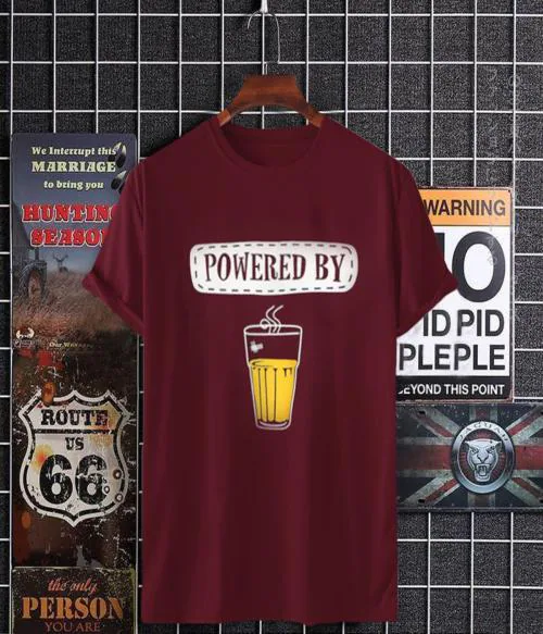 TRY THIS MENS ROUND NECK REGULAR FIT HALF SLEEVES TSHIRT