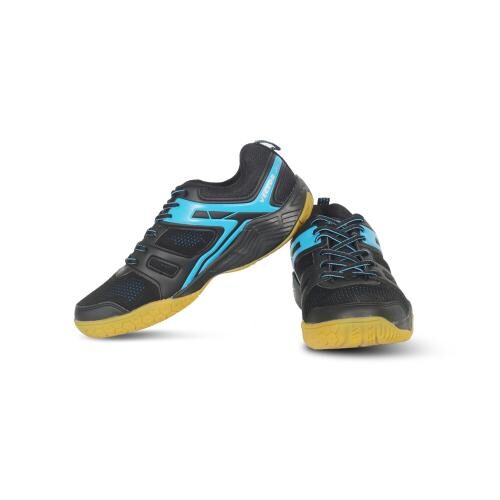 Vector X CS-2060 Court Shoes for Men's (Black-AsterBlue)
