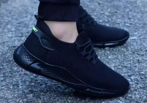 Good Minar Light Weight Sport shoes, Running Shoes, Training shoes, Gym Shoes, Walking Shoes For Men. (Black)