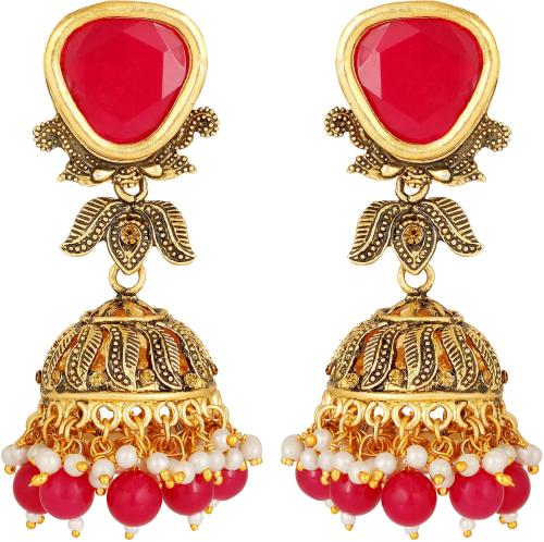 Asmitta Jewellery Gold-Plated Jhumki Earring Gold Earrings (Women)